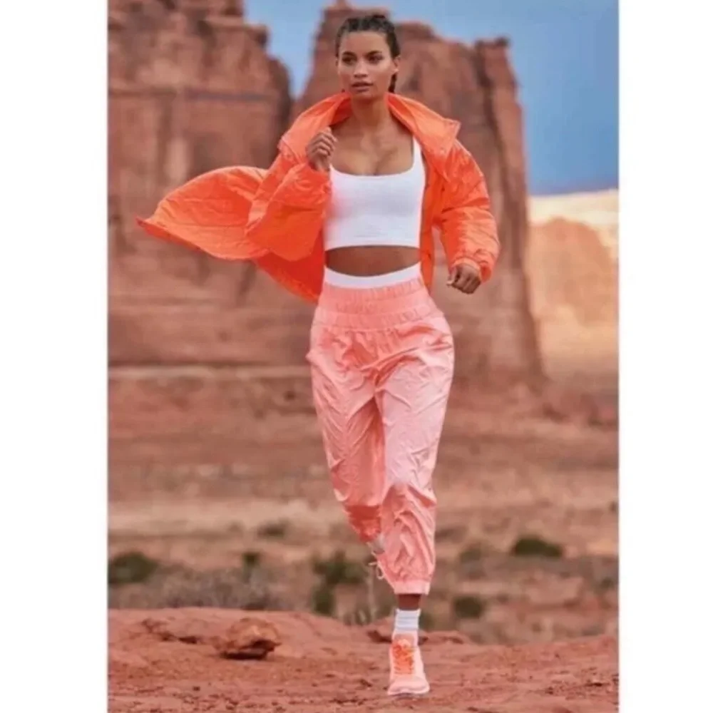 Free people movement the way home jogger  hot watermelon orange